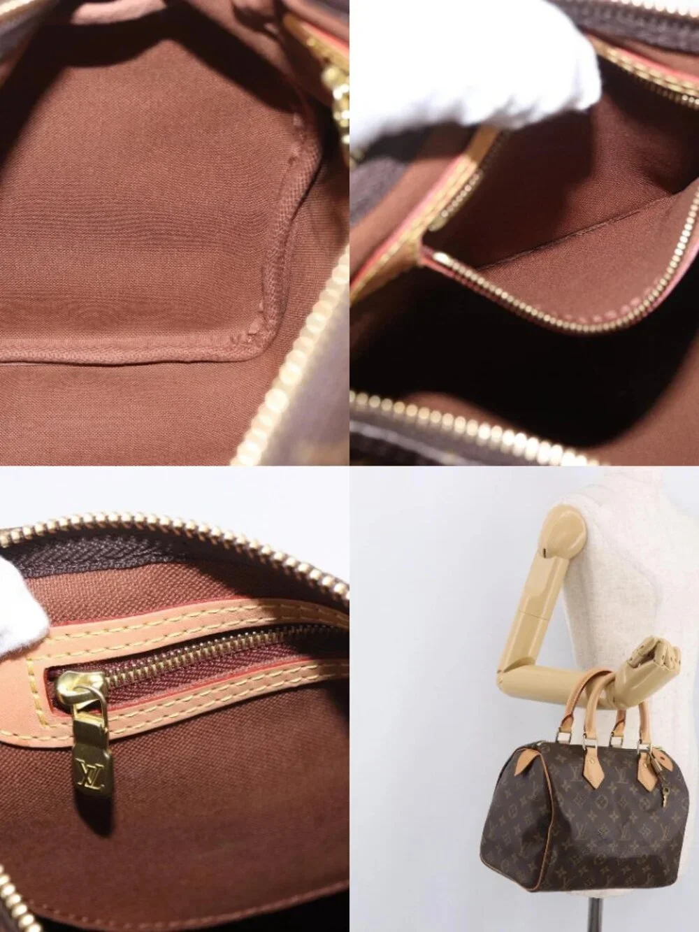 LOUIS VUITTON Monogram Speedy 25 Hand Bag M41528 LV Auth 187968SAV